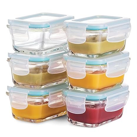 glass food storage containers for small kitchens tight stacking