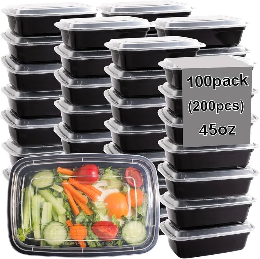 Freshware stackable meal prep containers