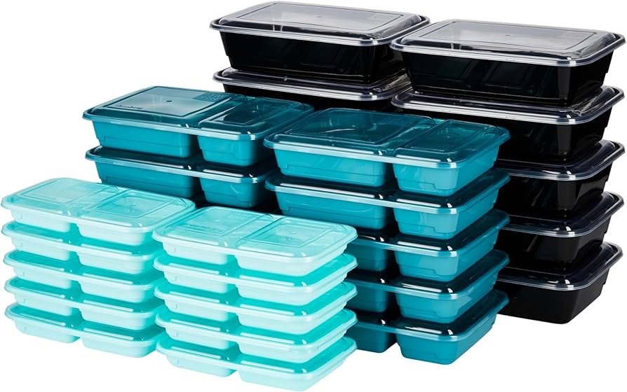compact meal prep containers small fridge