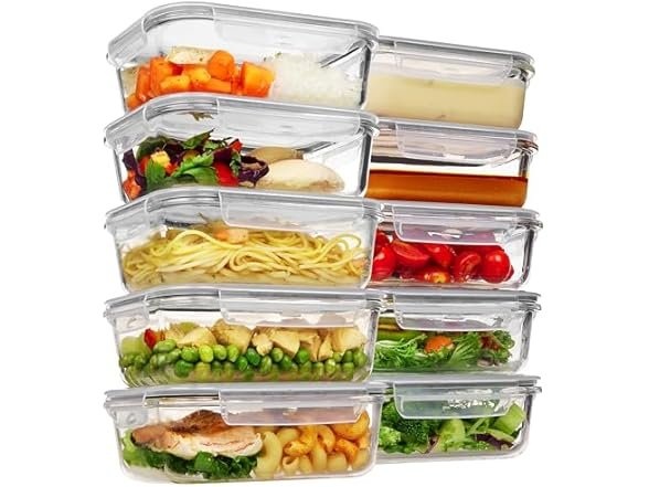 Vtopmart stackable food storage containers organization