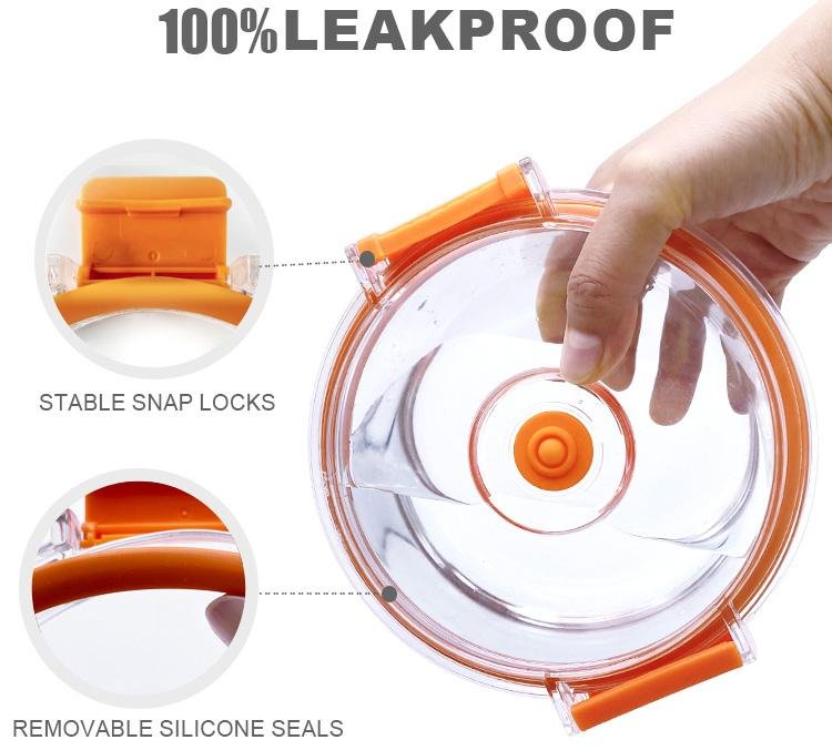 food container lid silicone gasket leak proof