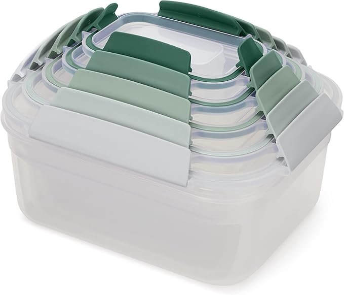 nesting food container set saving space small kitchen